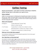 GALILEO Testing NEXT WEEK