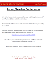 Parent/Teacher Conferences