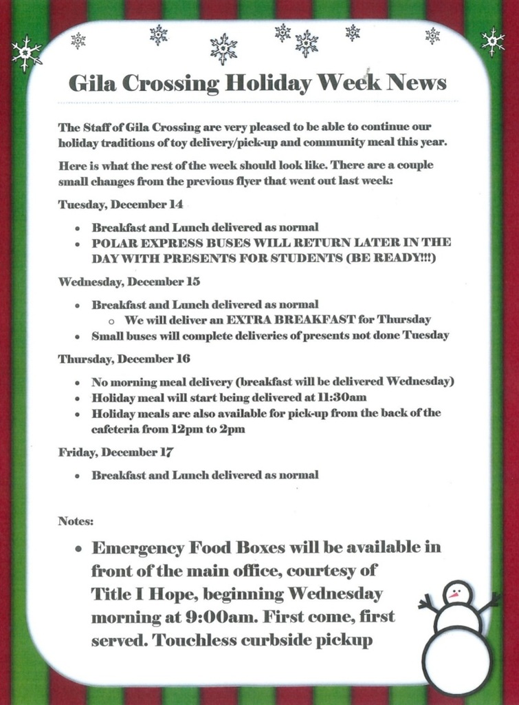 Holiday newsletter